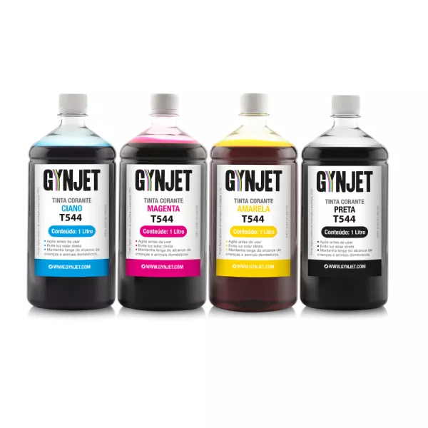 Tinta Corante Preta 1 Litro cada cor Epson - Gynjet Goiânia