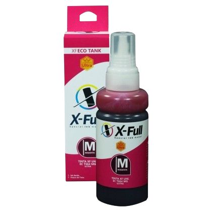 Tinta Magenta Corante Compatível para Epson 664 T664 X-Full para L220 L365 L375 L395 L475 L555 L575 L1800 Refil 100ml