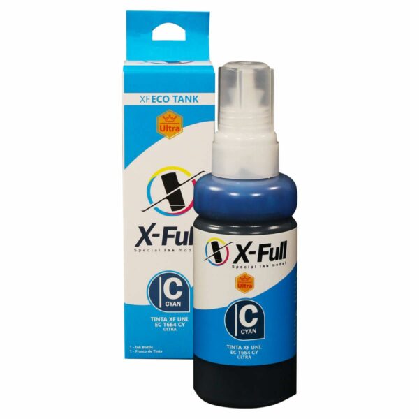 Tinta para Epson 664 T664 Ciano X-Ful lCorante Compatível  L565 L800 Refil 100ml