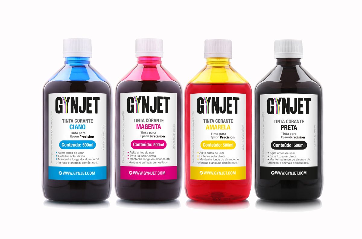 Impressão colorida utilizando tinta Gynjet para Epson Precision
