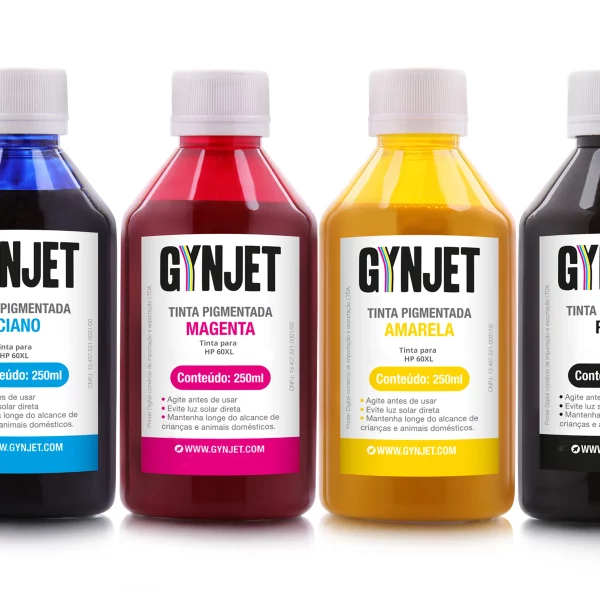 Kit Tinta Corante HP 60XL 250ml