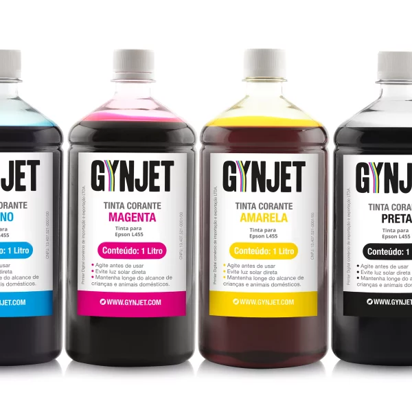 Kit Tinta Corante Epson L455 1 Litro