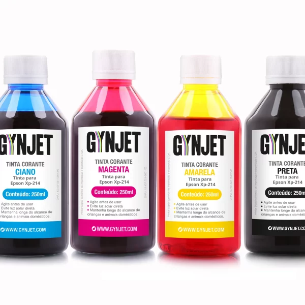 Kit Tinta Corante Epson XP214 250ml
