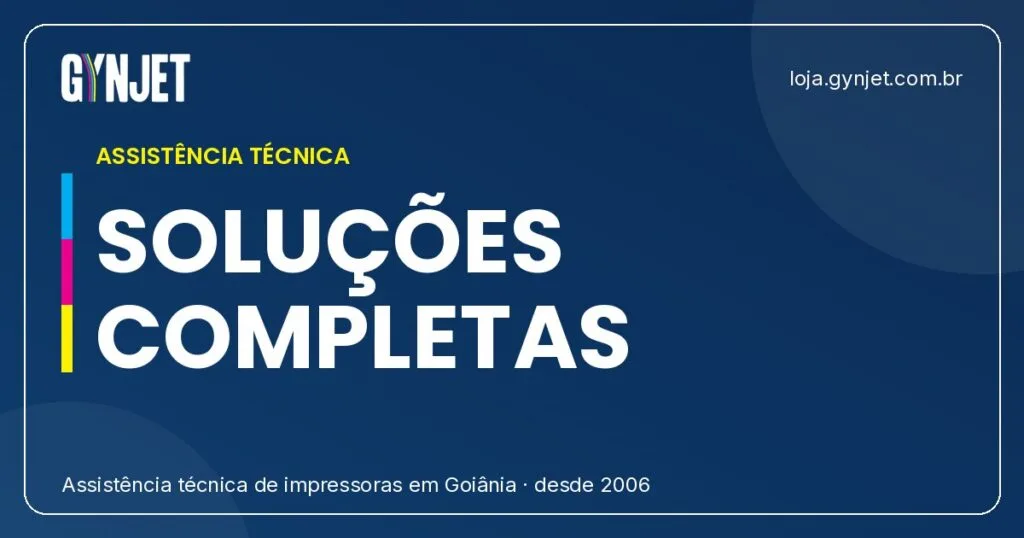 Gynjet 3: Soluções Completas em Conserto e Manutenção de Impressoras em Goiânia