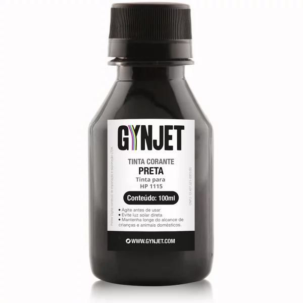 Tinta Corante HP 1115 Preta 100ml