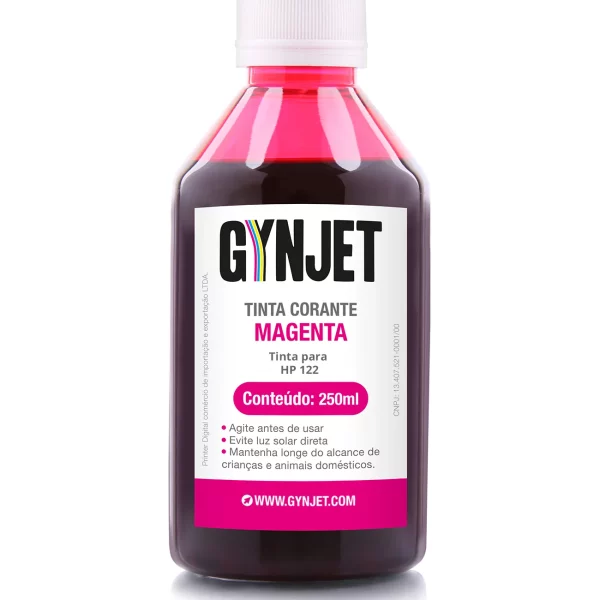 Tinta Corante HP 122 Magenta 250ml