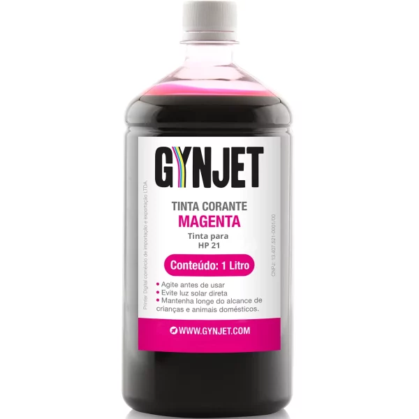 Tinta Corante HP 21 Magenta 1 Litro