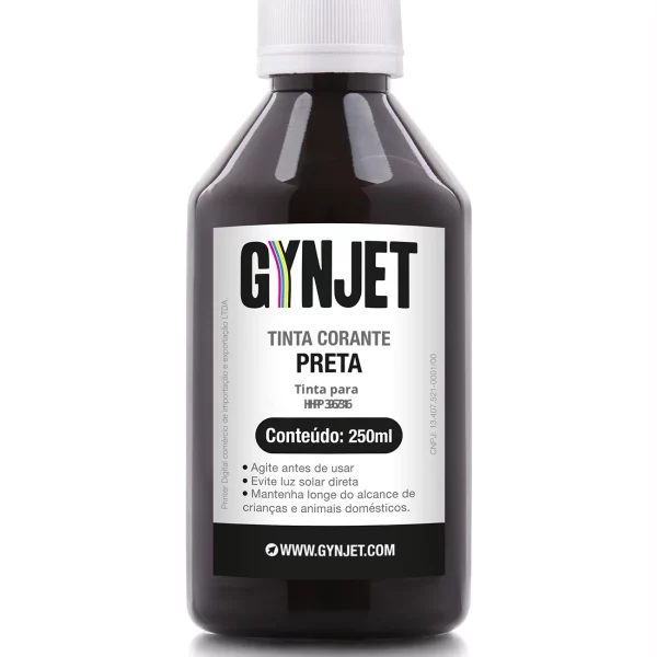 Tinta Corante HP 3636 Preta 250ml