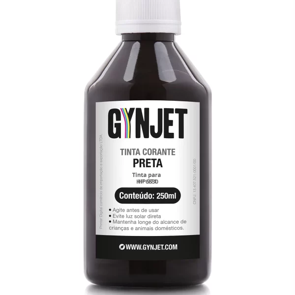 Tinta Corante HP 6830 Preta 250ml