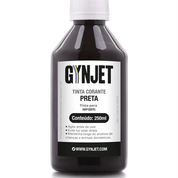 Tinta Corante HP 6970 Preta 250ml