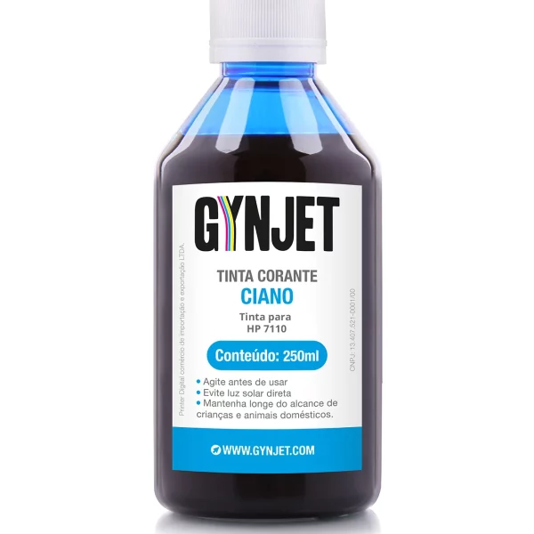 Tinta Corante HP 7110 Ciano 250ml