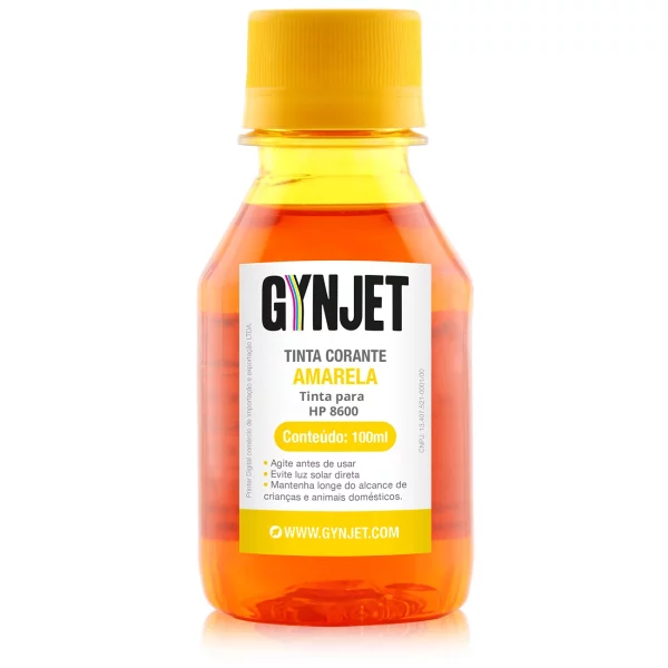 Tinta Corante HP 8600 Amarela 100ml