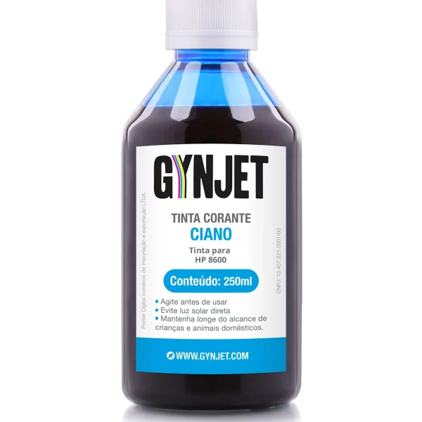 Tinta Corante HP 8600 Ciano 250ml