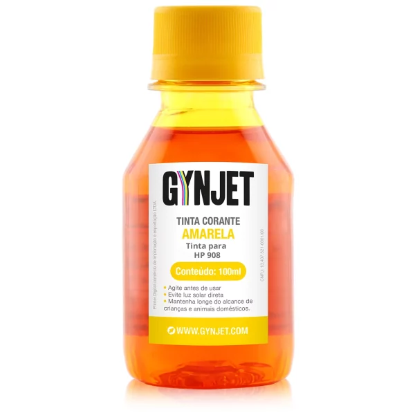 Tinta Corante HP 908 Amarela 100ml