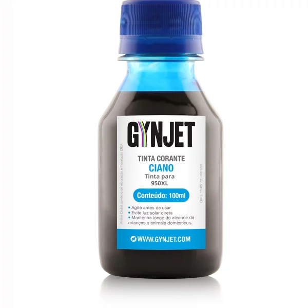 Tinta Corante HP 950XL Ciano 100ml