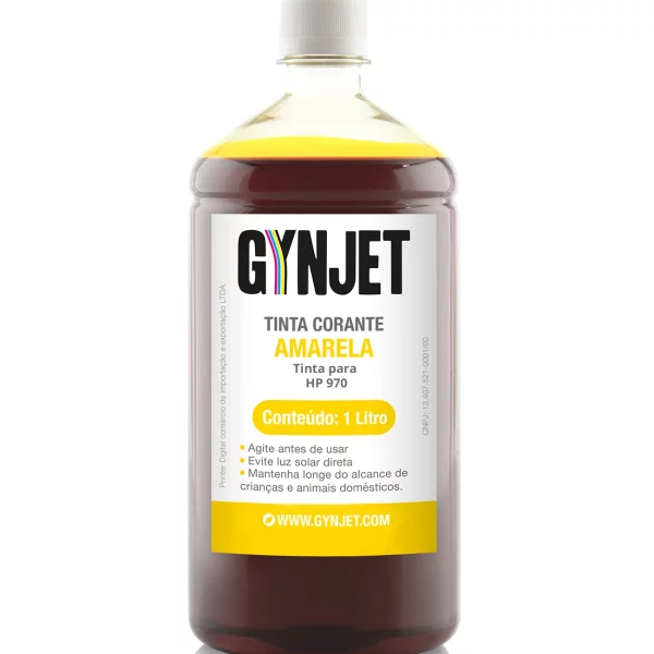Tinta Corante HP 970 Amarela 1 Litro