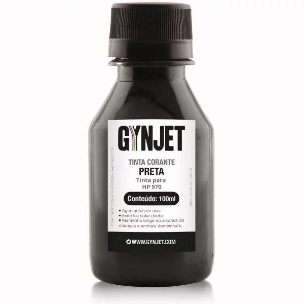 Tinta Corante HP 970 Preta 100ml