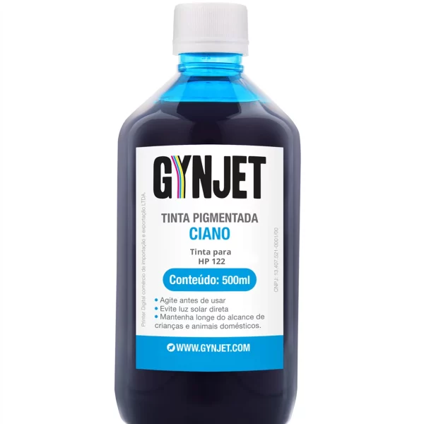 Tinta Pigmentada HP 122 Ciano 500ml