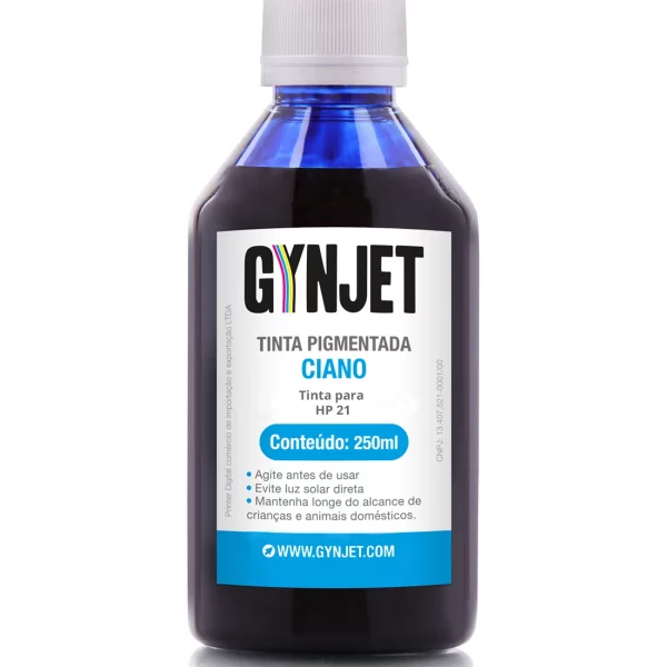 Tinta Pigmentada HP 21 Ciano 250ml