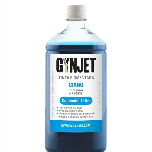Tinta Pigmentada HP 664XL Ciano 1 Litro