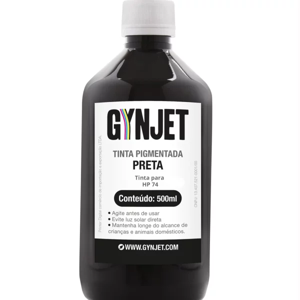 Tinta Pigmentada HP 74 Preta 500ml