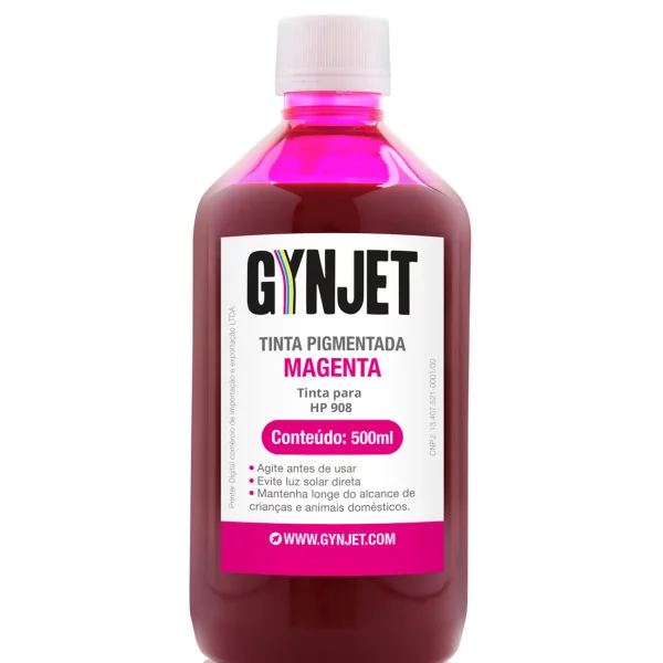 Tinta Pigmentada HP 908 Magenta 500ml