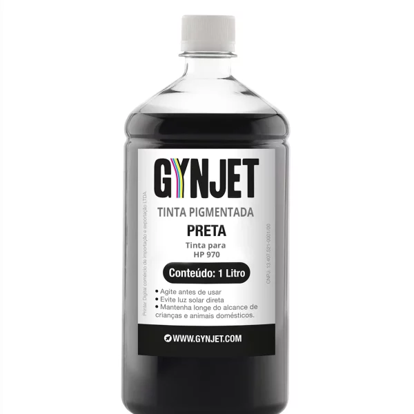 Tinta Pigmentada HP 970 Preta 1 Litro