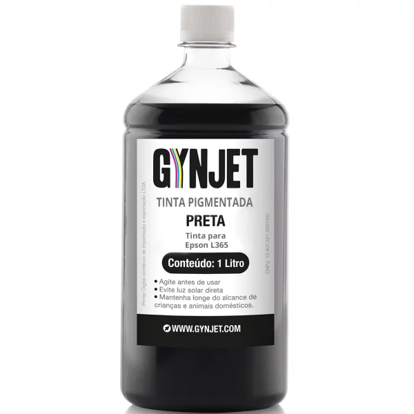 Tinta Pigmentada Epson L365 Preta 1 Litro