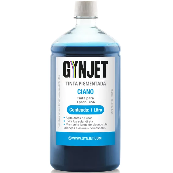 Tinta Pigmentada Epson L656 Ciano 1 Litro