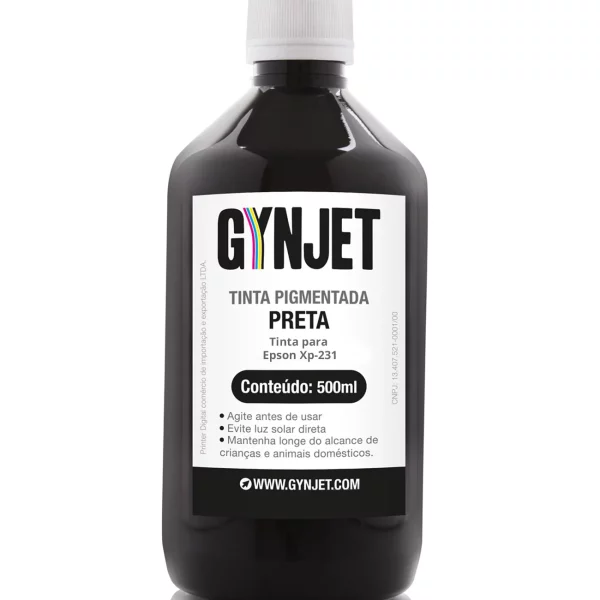 Tinta Pigmentada Epson XP231 Preta 500ml