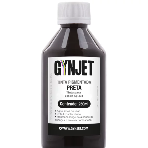 Tinta Pigmentada Epson XP231 Preta 250ml