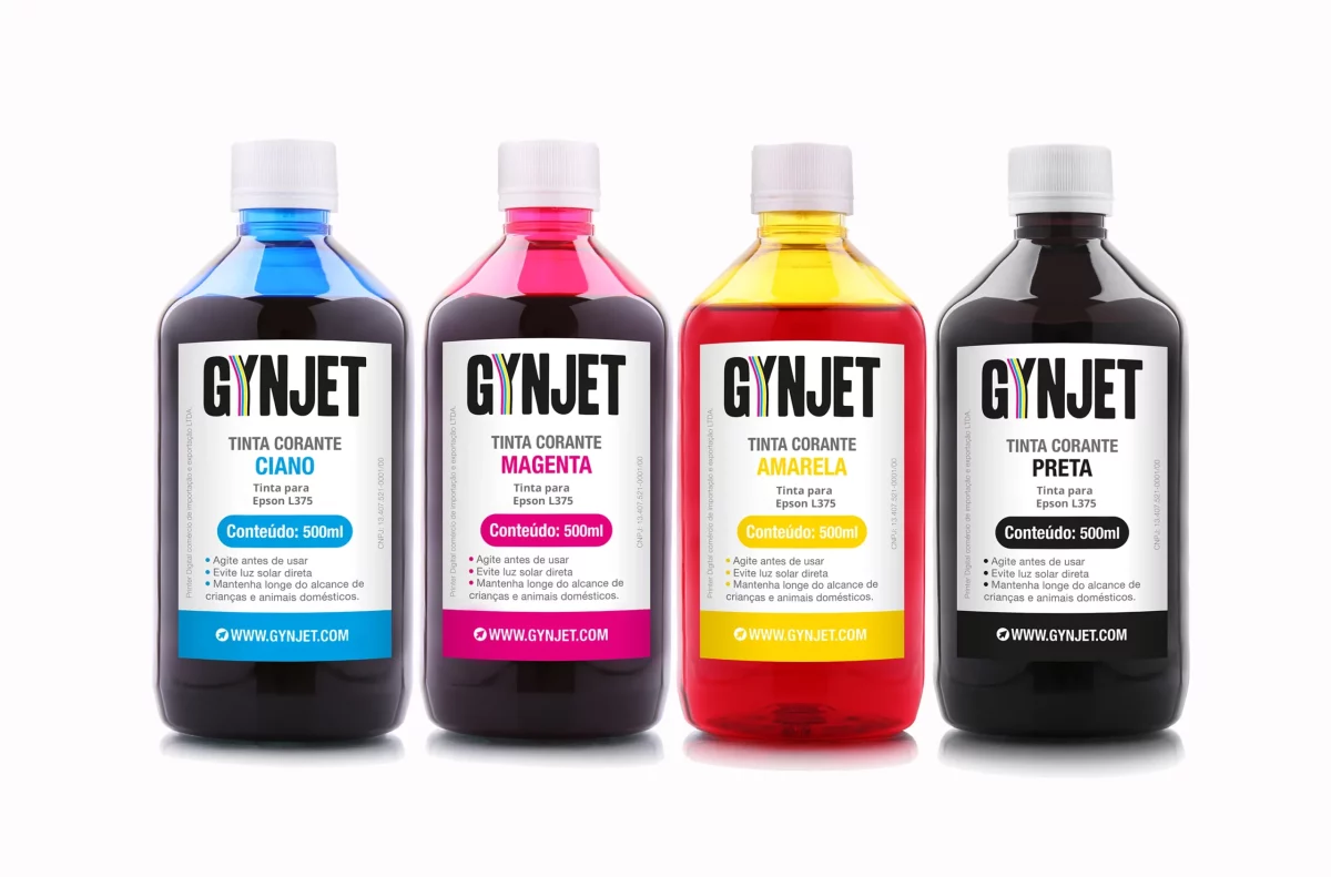 Tinta L375 Corante 500 ml Epson - Gynjet Goiânia