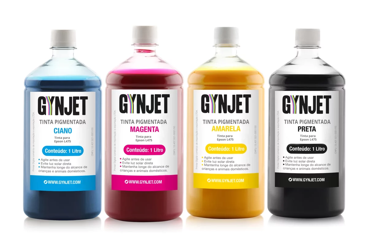 Tinta L475 Pigmentada 1 litro Epson - Gynjet Goiânia