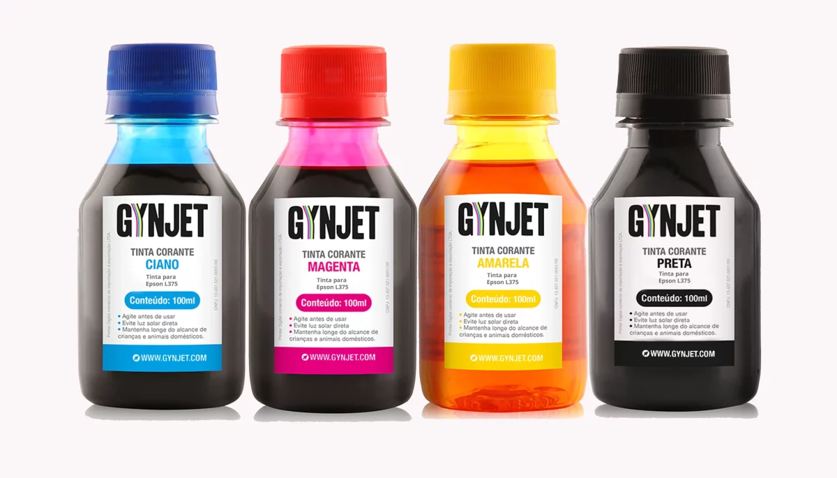 Tinta L375 Corante 100 ml Epson - Gynjet Goiânia