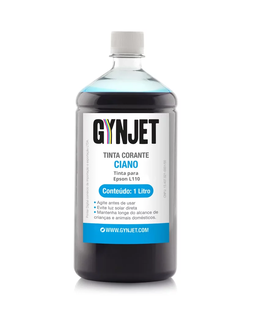 Tinta L110 Corante Ciano 1 litro Epson - Gynjet Goiânia