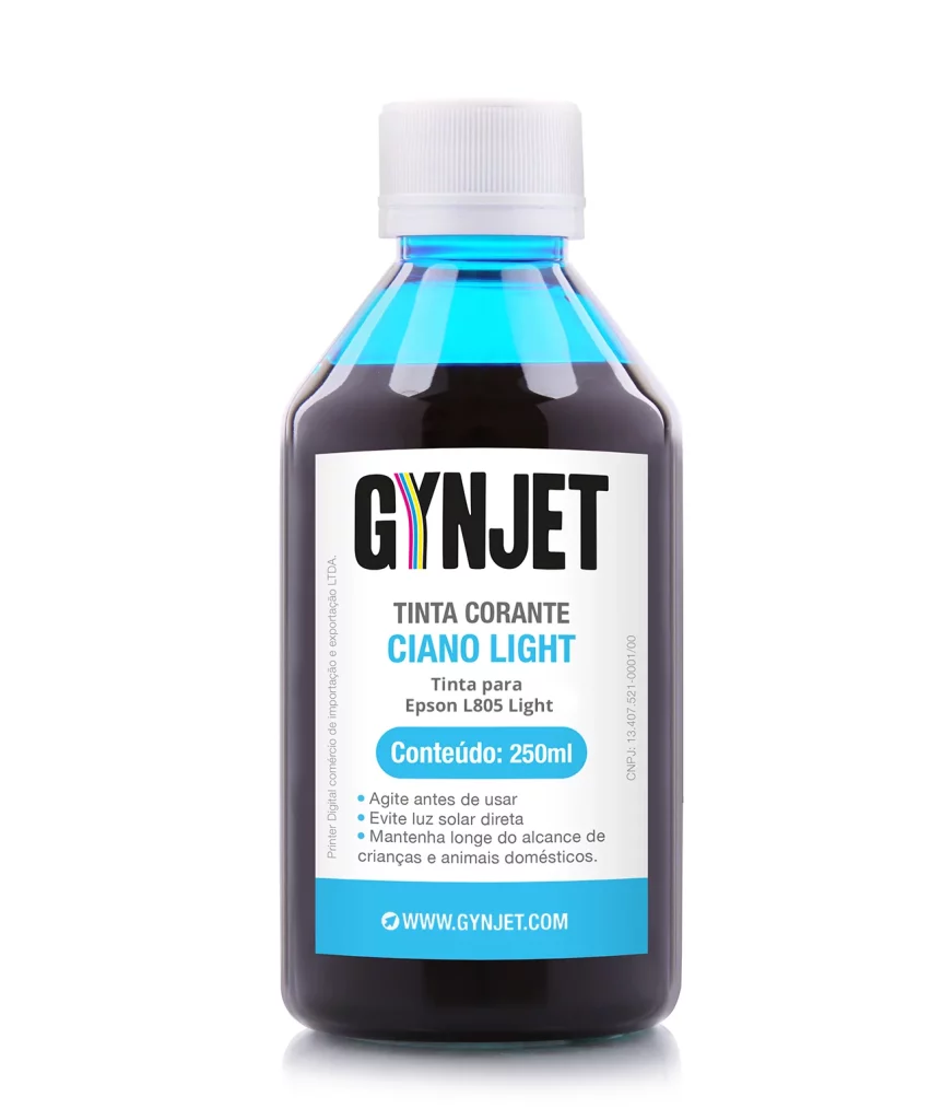 Tinta L805 Corante Ciano 250 ml Epson - Gynjet Goiânia