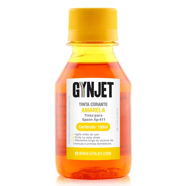 Tinta XP411 Corante Amarela 100 ml Epson