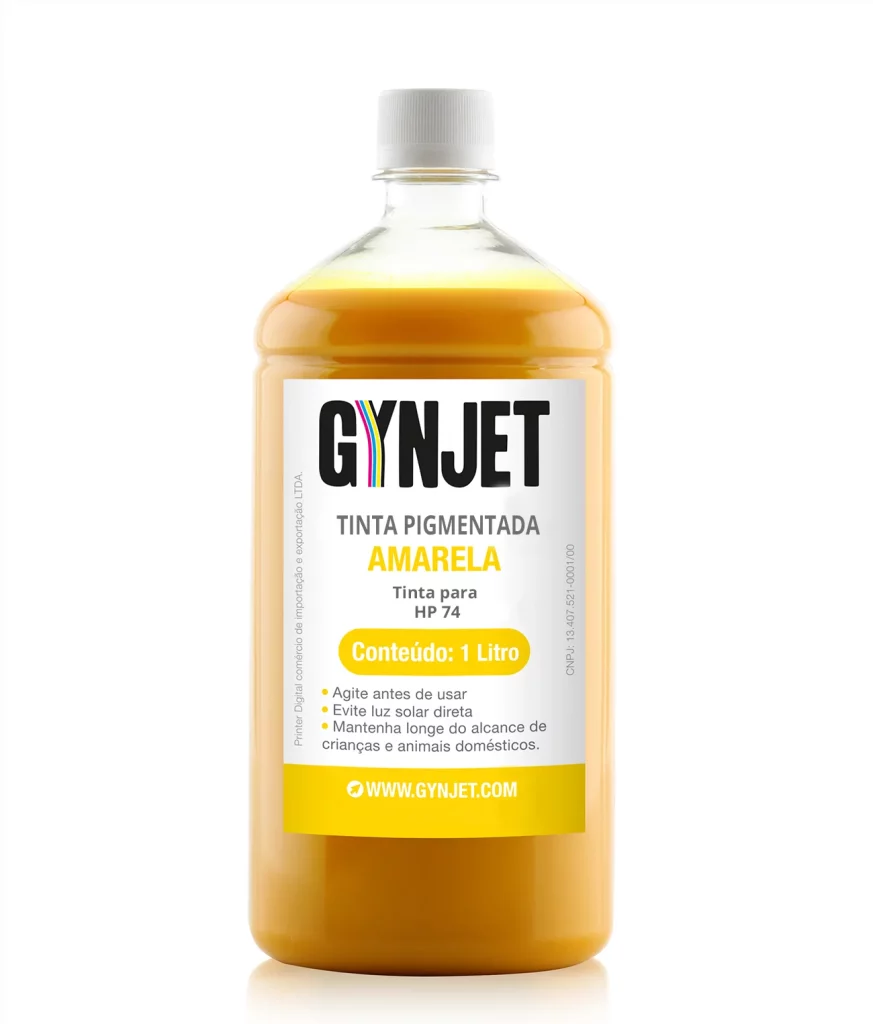Tinta Epson Pigmentada Amarela 1 litro Epson - Gynjet Goiânia