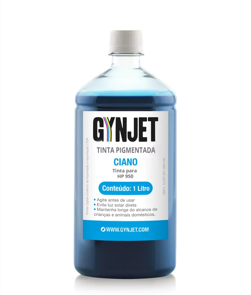 Tinta Epson Pigmentada Ciano 1 litro Epson - Gynjet Goiânia