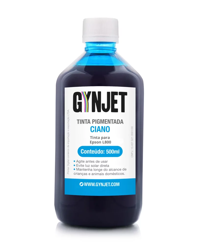 Tinta L800 Pigmentada Ciano 500 ml Epson - Gynjet Goiânia