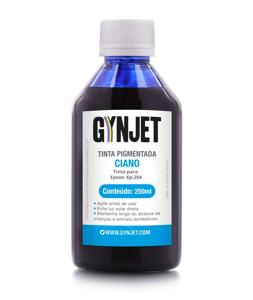 Tinta Pigmentada Ciano 250 ml Epson - Gynjet Goiânia