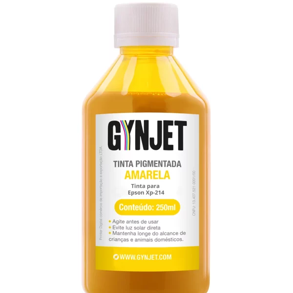 Tinta XP214 Pigmentada Amarela 250 ml Epson