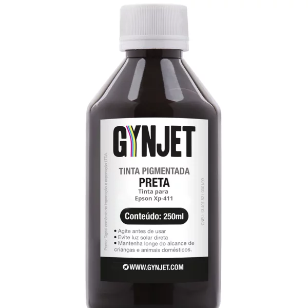 Tinta XP411 Pigmentada Preta 250 ml Epson