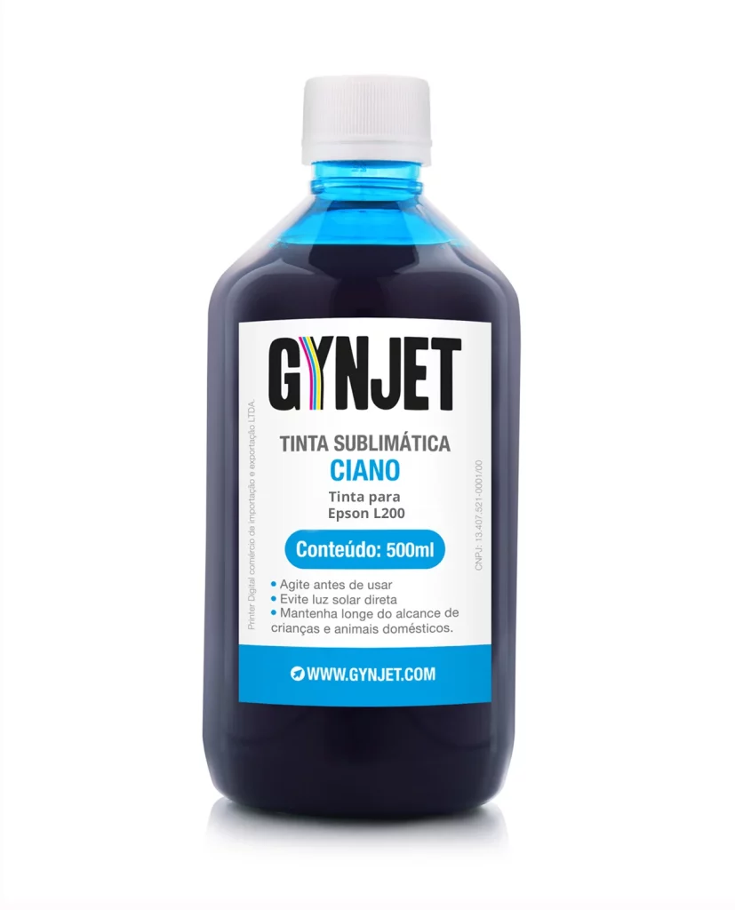 Tinta L200 Sublimática Ciano 500 ml Epson - Gynjet Goiânia