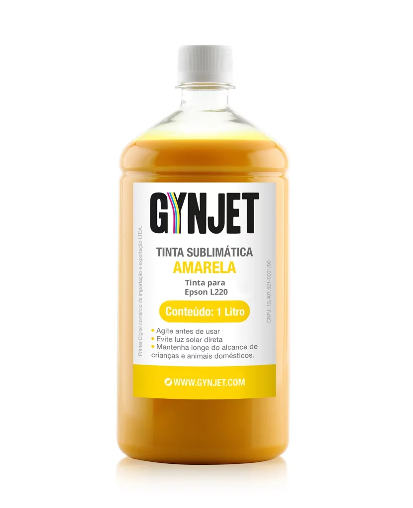 Tinta L220 Sublimática Amarela 1 litro Epson - Gynjet Goiânia