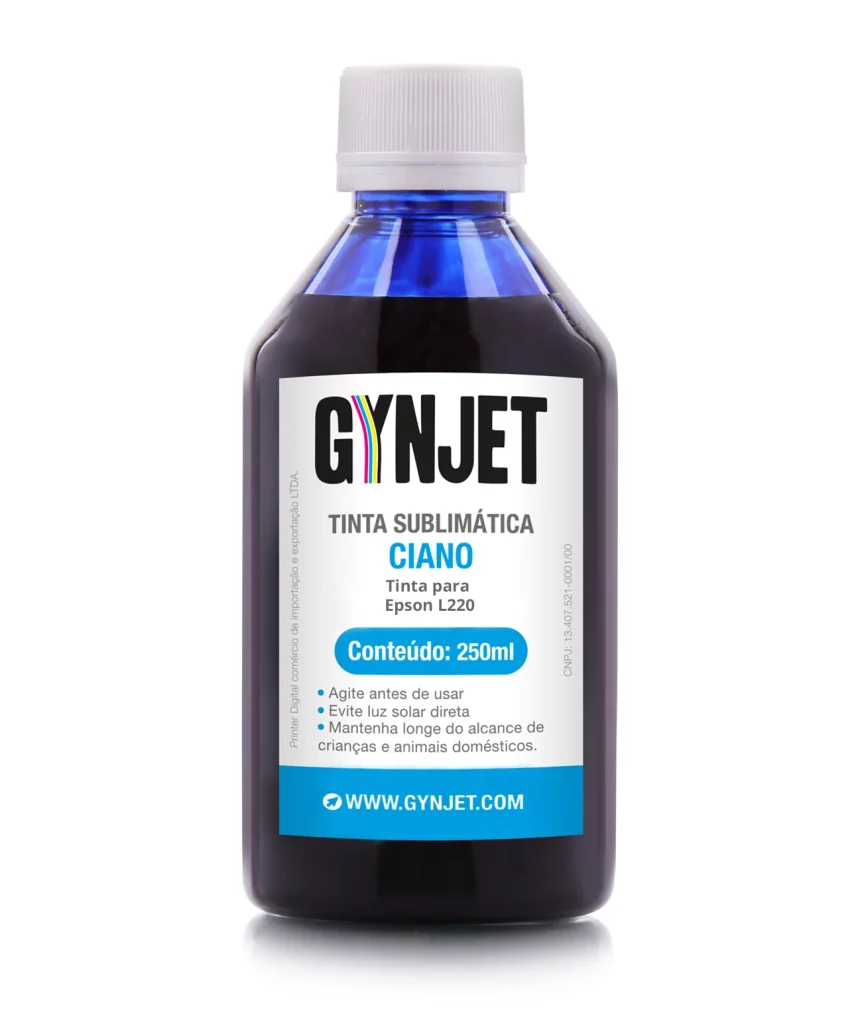 Tinta L220 Sublimática Ciano 250 ml Epson - Gynjet Goiânia
