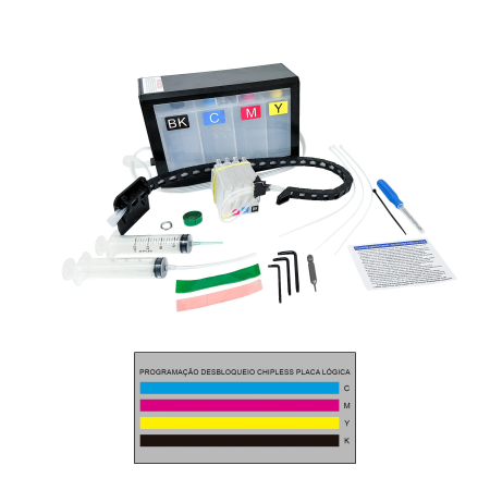 Kit Bulk Ink para HP DesignJet T250/T230/T210 24" – em Goiânia