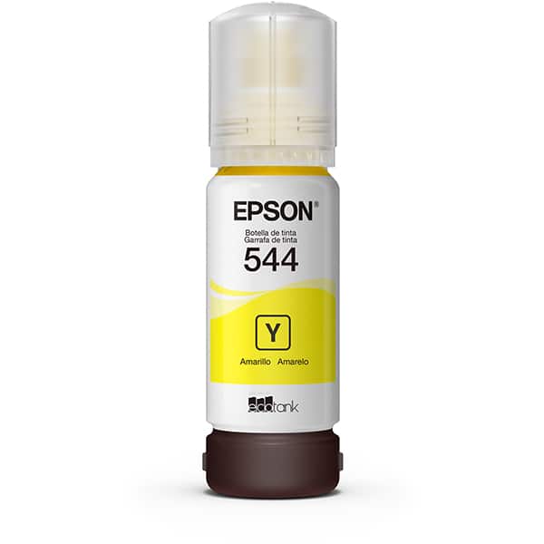 Tinta Epson 544 Amarela Garrafa 65ml para Impressoras Ecotank