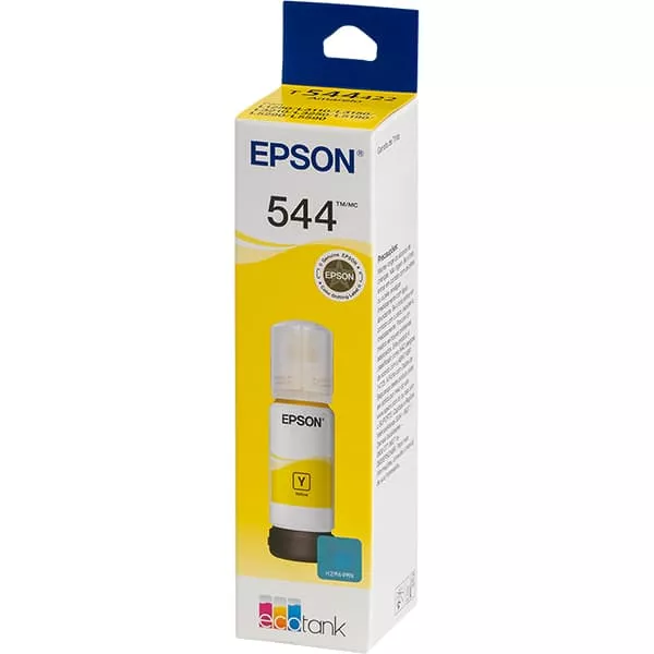 tinta-epson-t544-goinia Tinta Epson 544 Amarela Garrafa 65ml para Impressoras Ecotank - Gynjet Goiânia