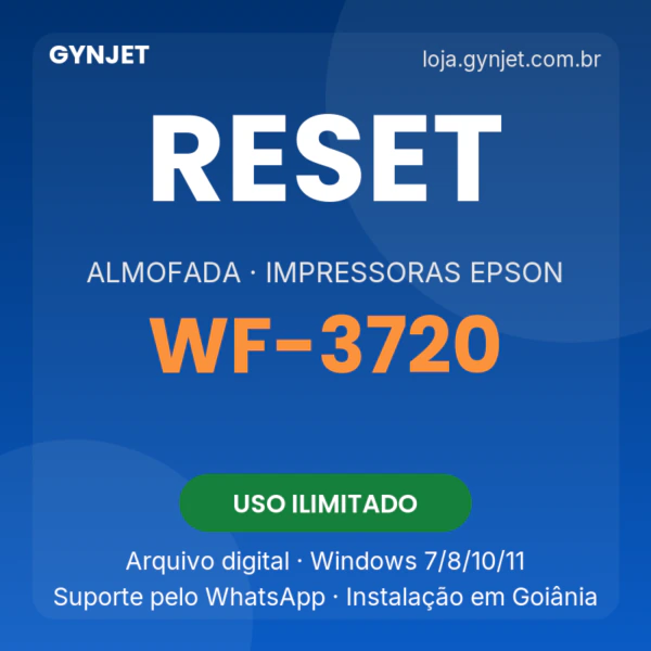 Reset de almofadas Epson WF-3720 — GYNJET